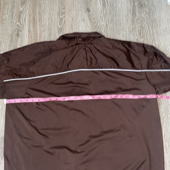 Vintage Y2K Nike Brown track Jacket Athletic Style size xxl full zip - Picture 7 of 8